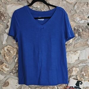 Westbound Blue V-Neck Tee